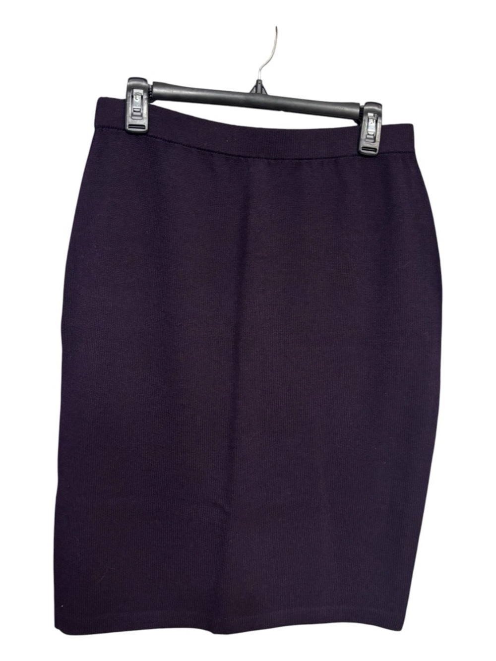 NWOT St John Collection Classic Women's Aubergine Purple Pencil Skirt Sz 14